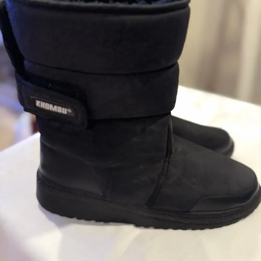 Khombu Black Winter & Rain Boots